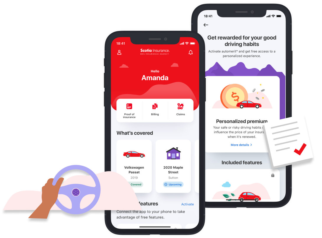 A helpful insurance app with user-friendly features